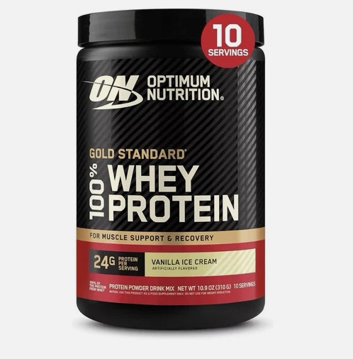 Optimum Nutrition Gold Standard 100% Whey Vanilla Ice Cream 10.9 oz New In Pack