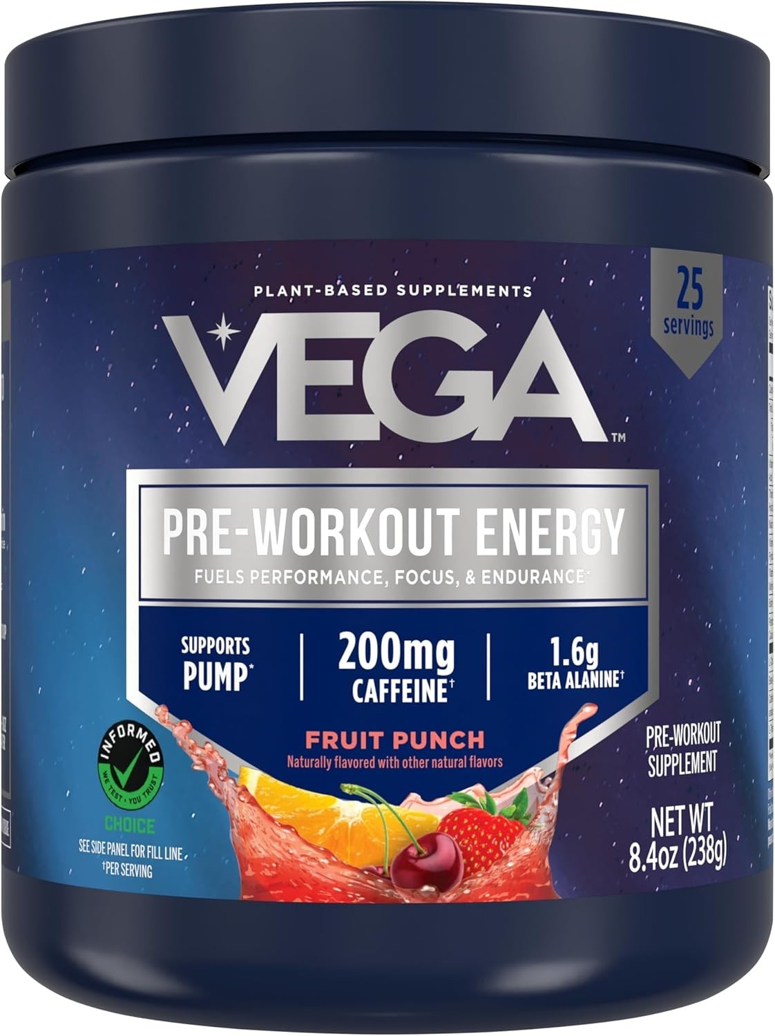 Pre-Workout Energy – Fruit Punch (25 Servings)