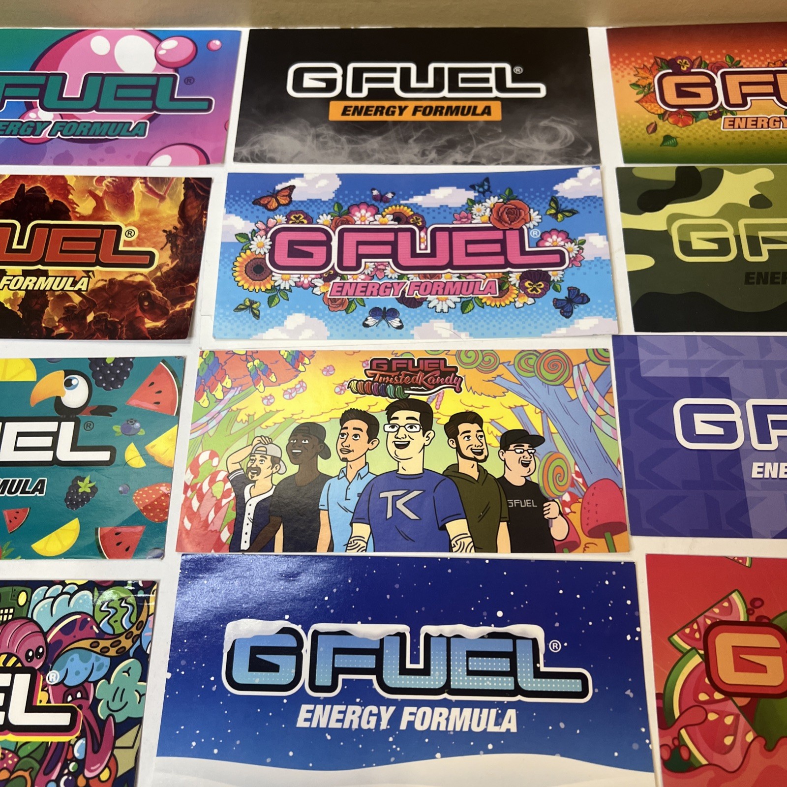 Gfuel Stickers Lot of 17 Some Rare 1 temp tattoo