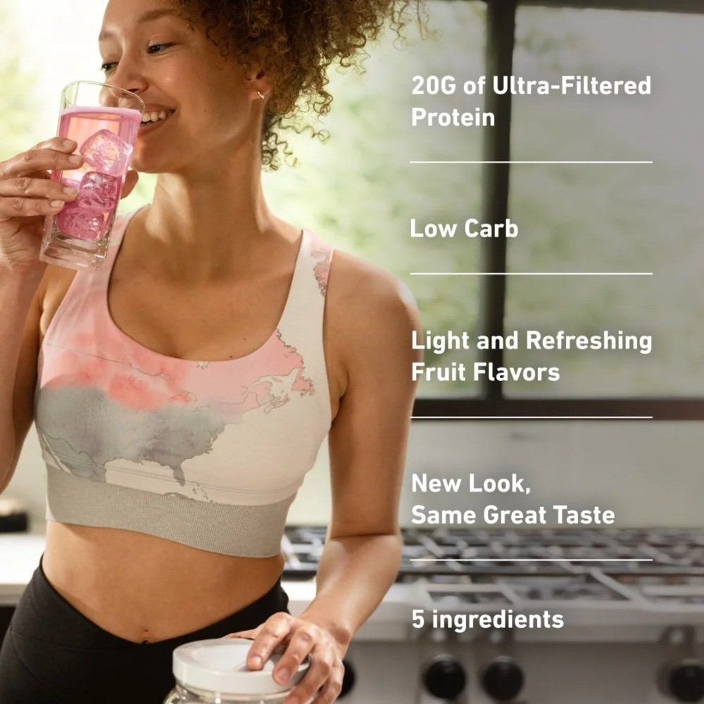 Whey Protein Isolate Powder Mixed Berry Flavor 20g Protein per Serving for