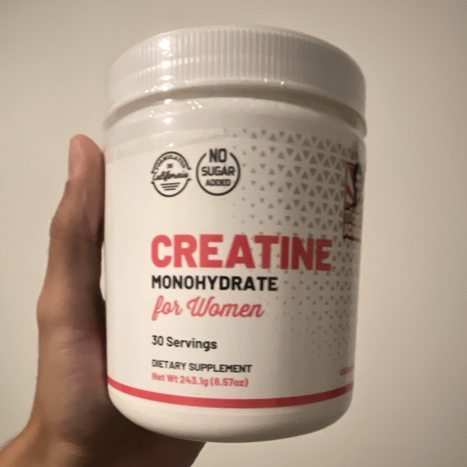 Old School Labs Creatine Monohydrate Powder for Women Unflavored 30 Serv 8.57 oz