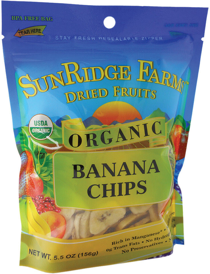 Sunridge Farms Organic Dried Banana Chips – Naturally Sweet and Crunchy Snack