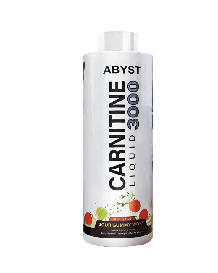 L-Carnitine Liquid 3000mg Sour Gummy Worm – Energy & Metabolism Support 16oz
