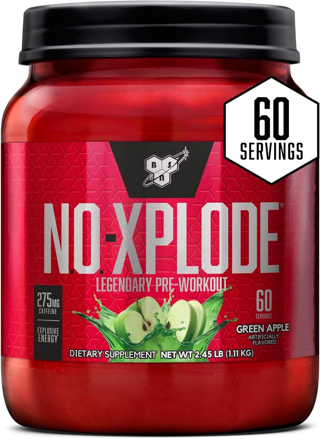 BSN NO Xplode Pre-Workout Pump Nitric Oxide Booster 60 Servings 5 Flavors New