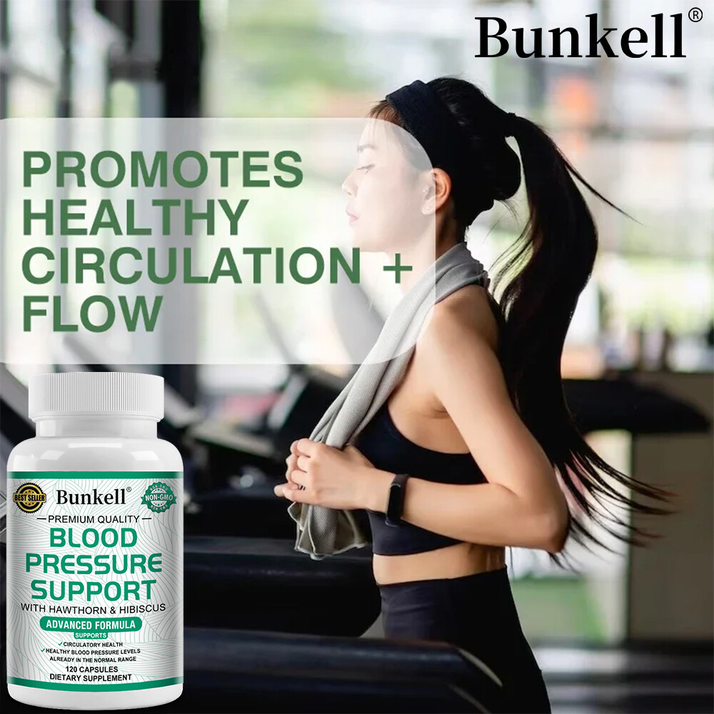 Blood Pressure Support Capsules – Promotes Healthy Blood Circulation + Flow