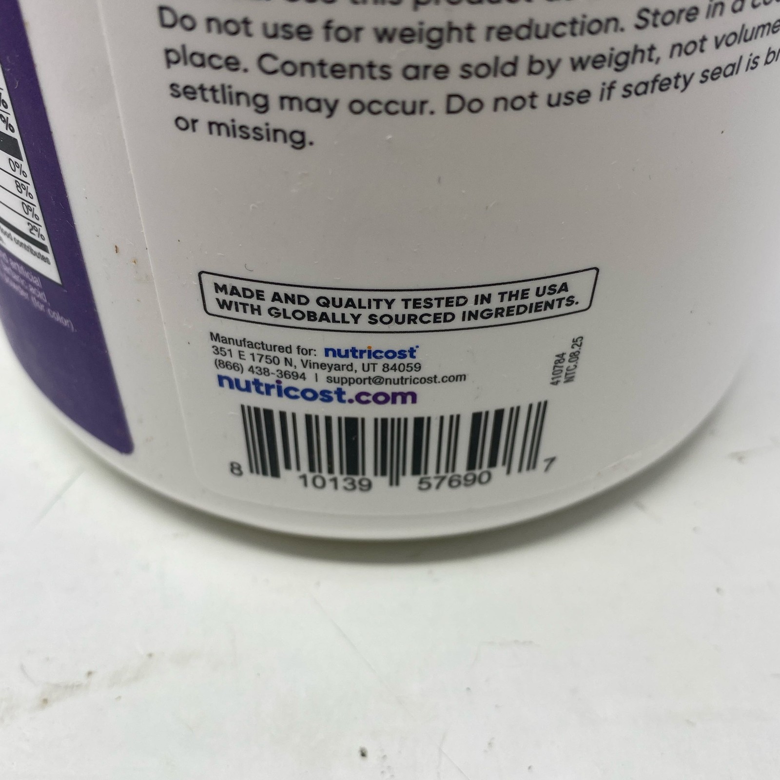 Nutricost Clear Whey Isolate 1 lb – Concord Grape (18 svgs)