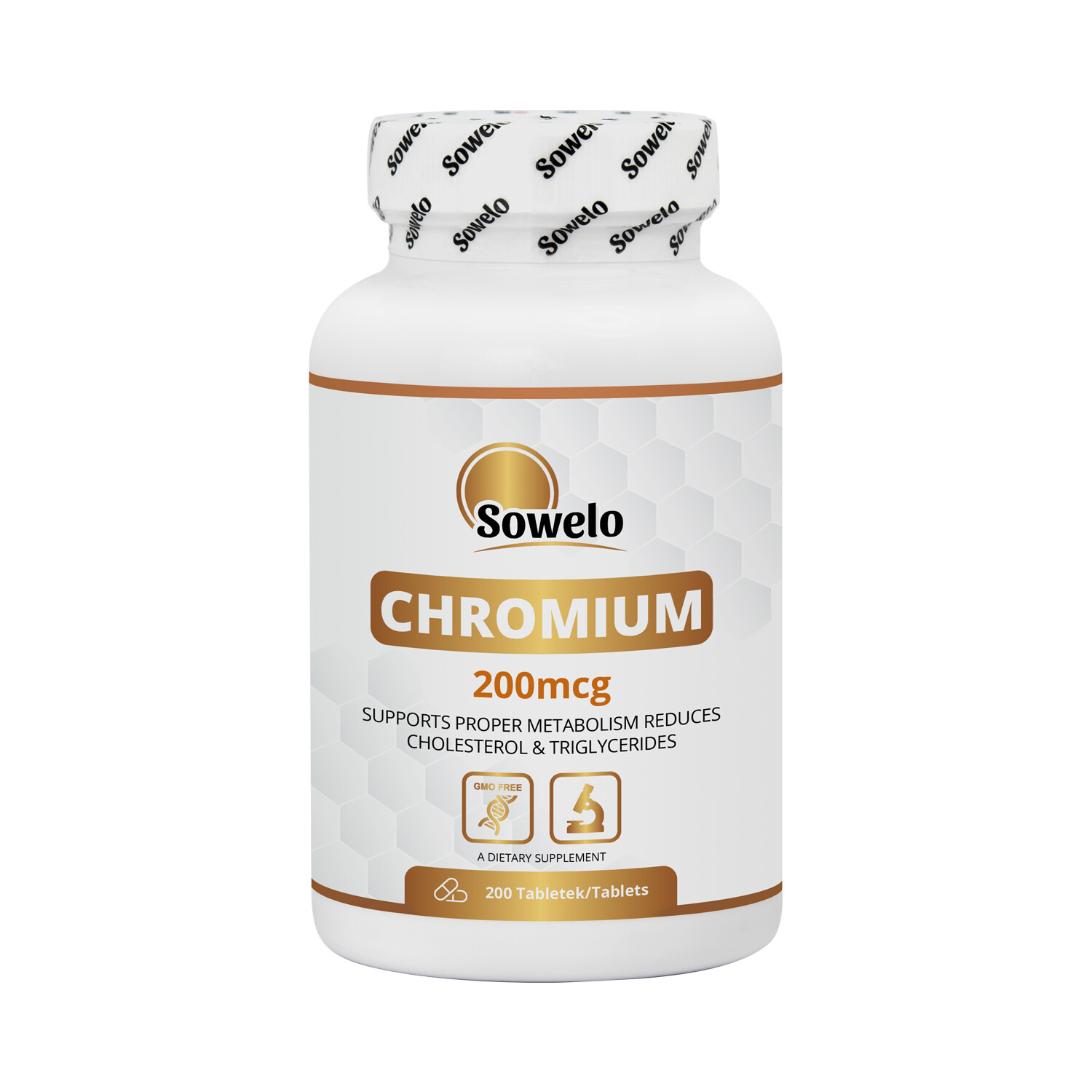 SOWELO CHROMIUM PICOLINATE 200mcg GLUCOSE METABOLISM SUPPORT WEIGHT LOSS AID