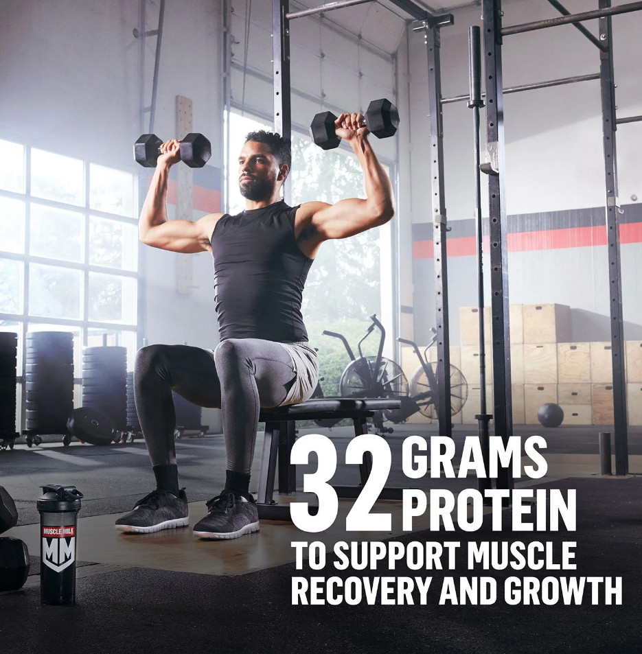 Muscle Milk Genuine 32g Whey Protein Powder, Chocolate 2.47 lbs.