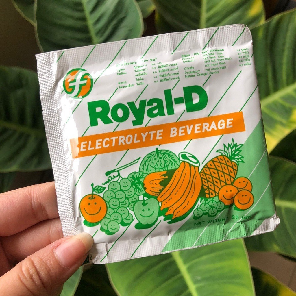 Royal-D Electrolyte Beverage Athletes Exercise Powder Drink 25g (Pack of 50)