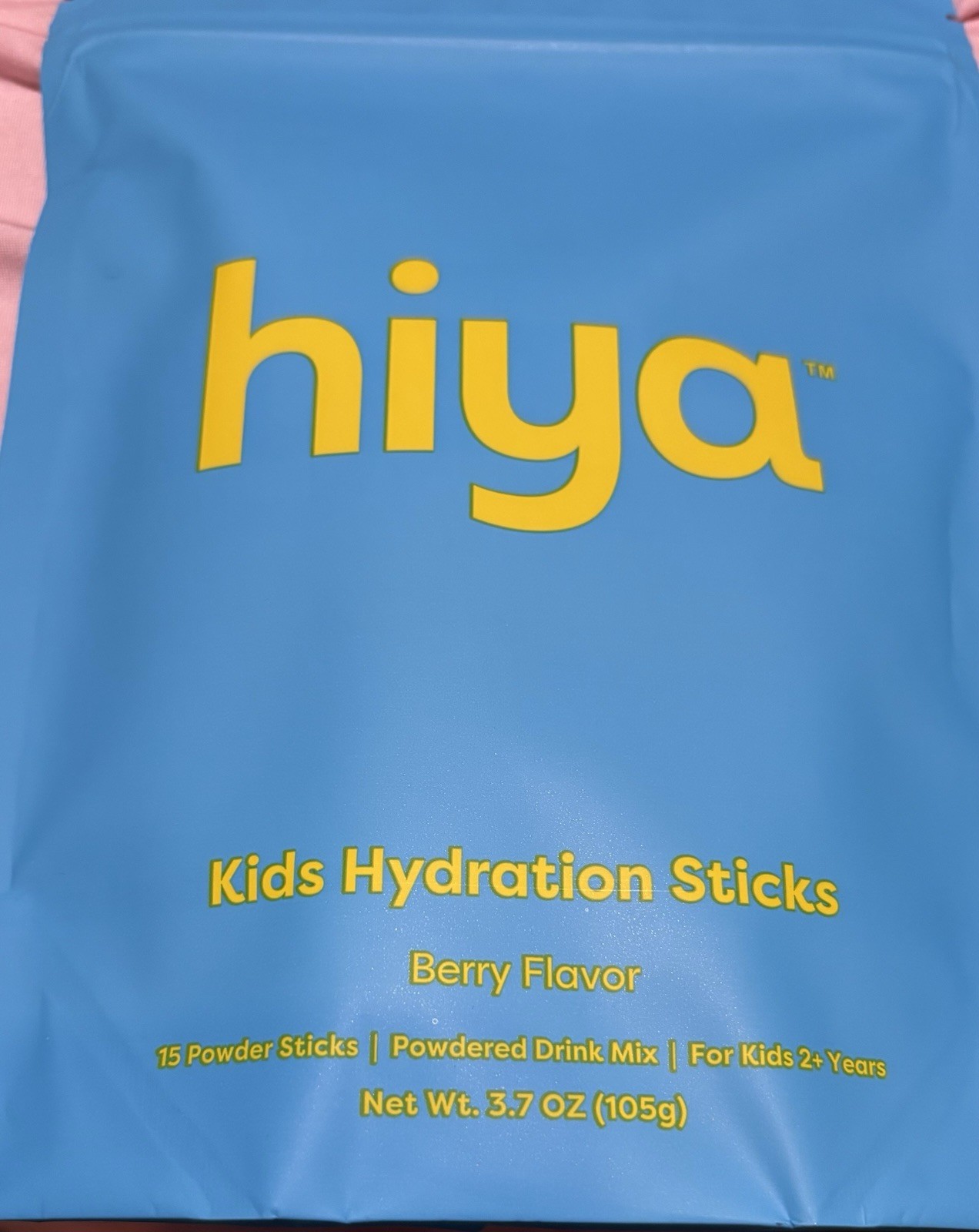 hiya Electrolytes Powder Sticks Berry Flavor 15 Count 3.7 oz