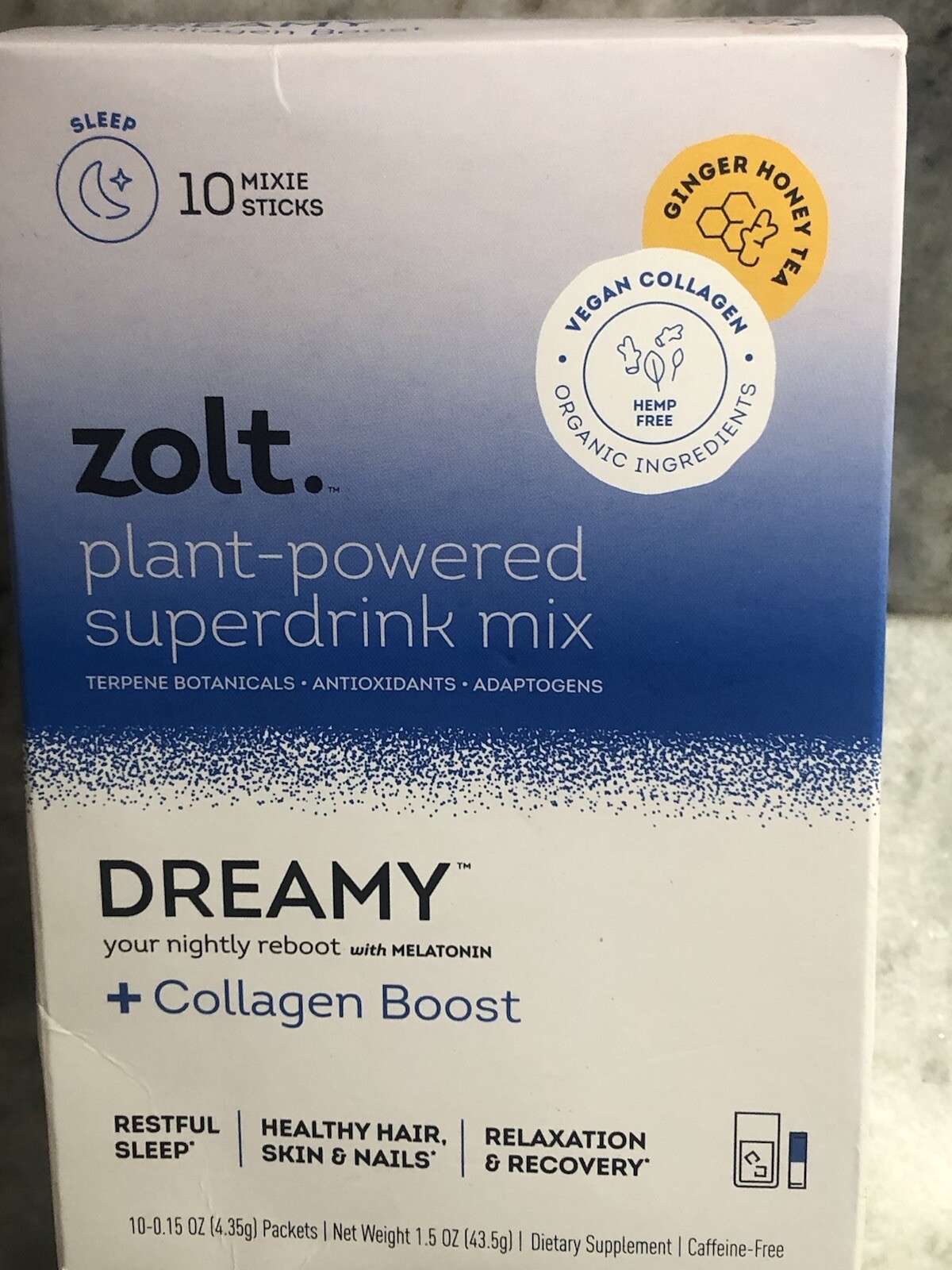 ShipN24Hours. New-Zolt Plant Powerred Superdrink Mix: + Collagen Boost.