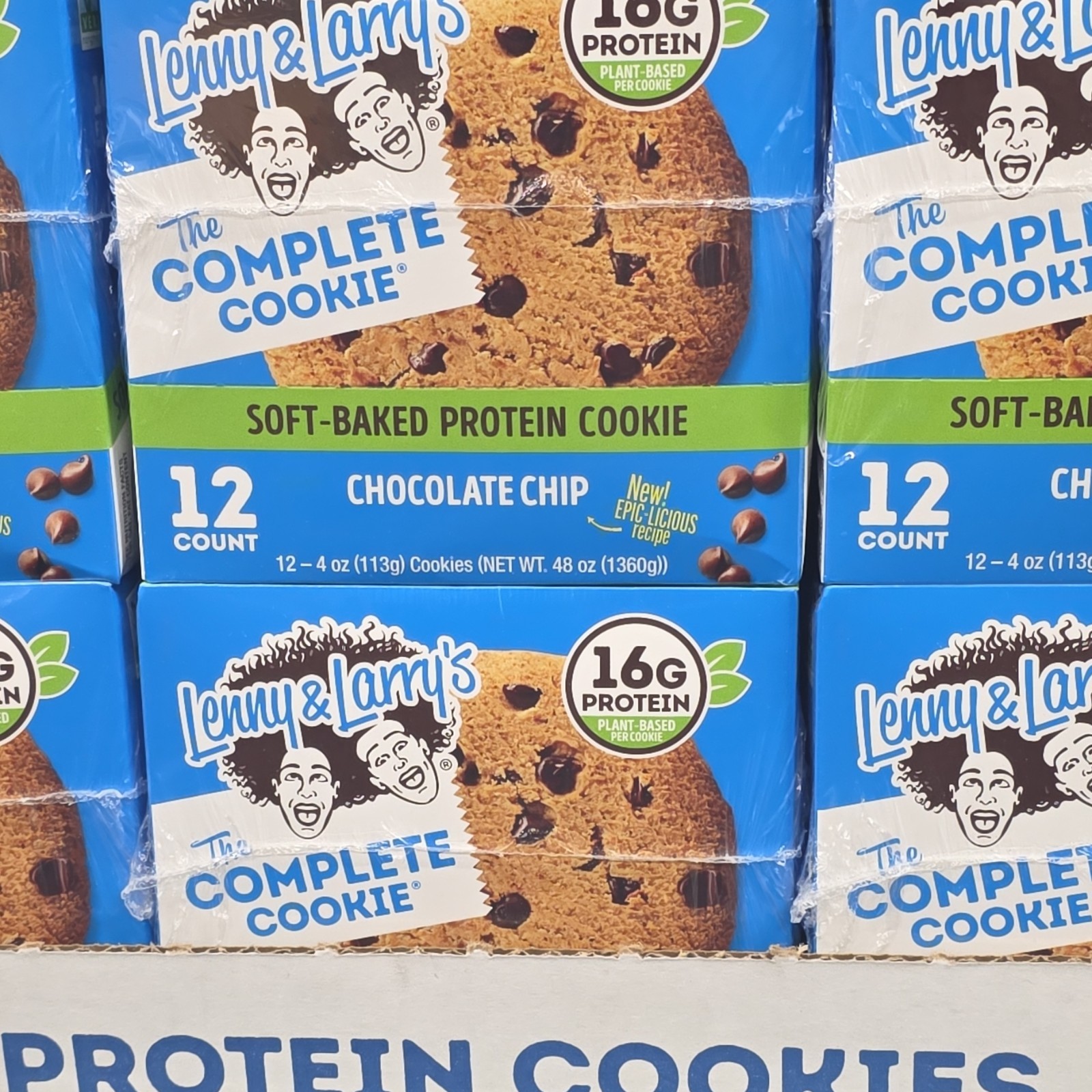 Lenny and Larry’s The Complete Cookie Chocolate Chip – 4 oz 12 pack