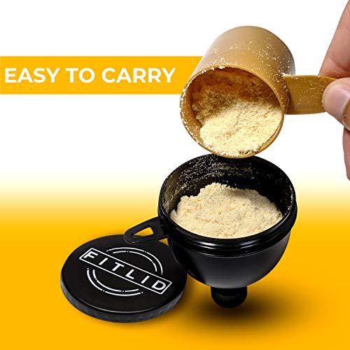 Small and Large 2-Pack Portable Protein Supplement Funnels, Great for BCAA’s,