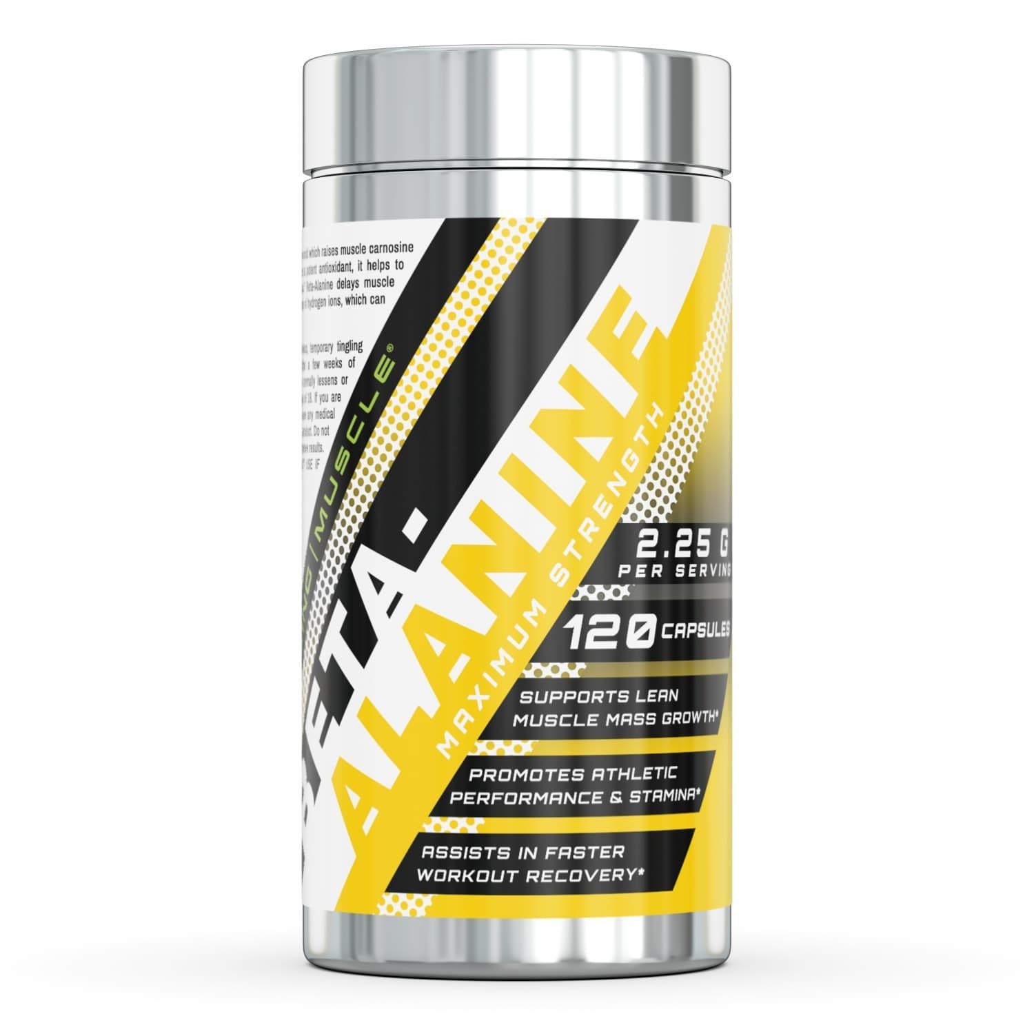 Amazing Muscle Beta Alanine Amino Acid | 2250mg Per Serving | 120 Capsules