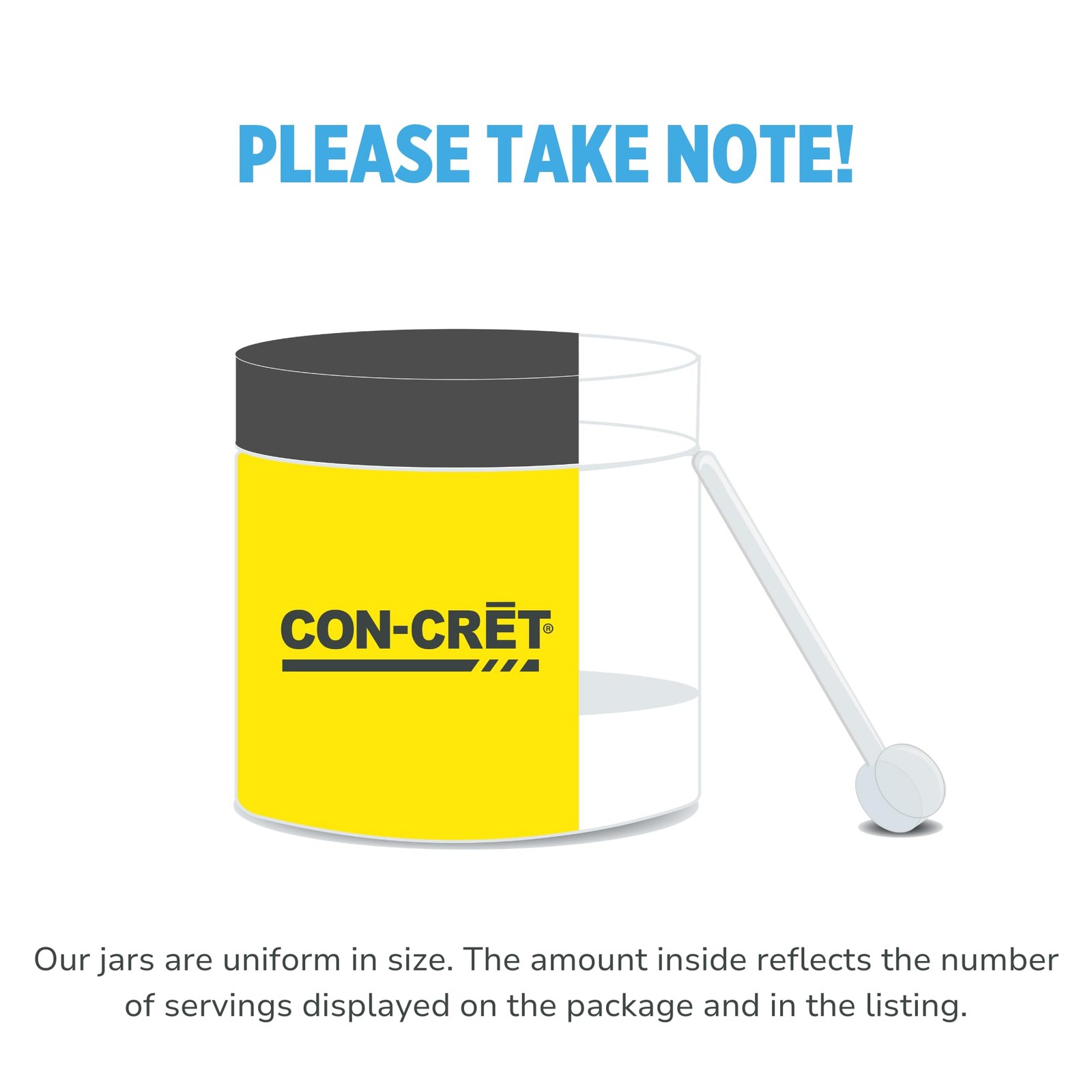 CON-CRET Creatine HCl Powder | Muscle, Cognitive, Cellular Energy 64 Servings