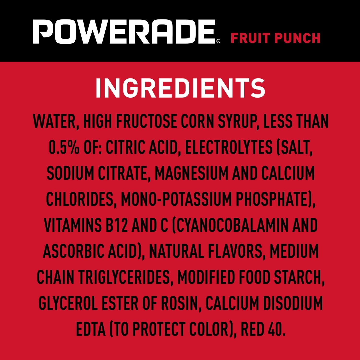 POWERADE 8 Count Fruit Punch Bottled Electrolyte Sports Drink, 20 fl oz