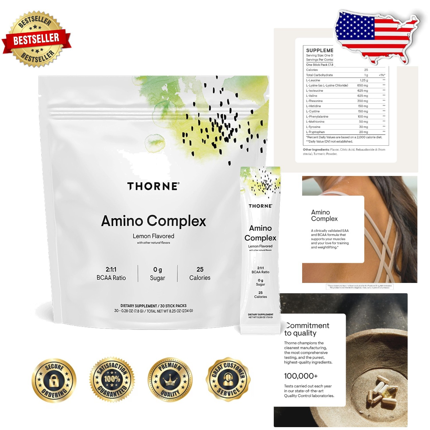 Amino Complex Powder Lemon – EAA BCAA for Muscle Growth & Post-Workout Recovery*