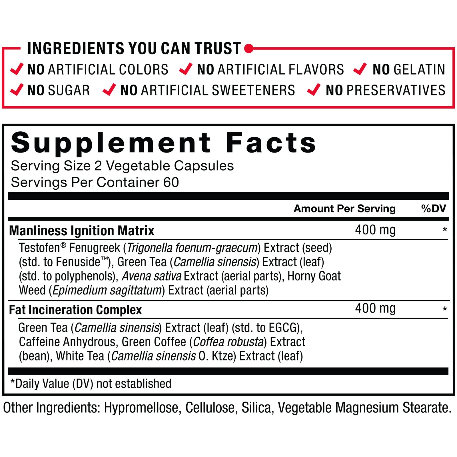 Force Factor Test X180 Ignite Total 120 Count (Pack of 1), No Color