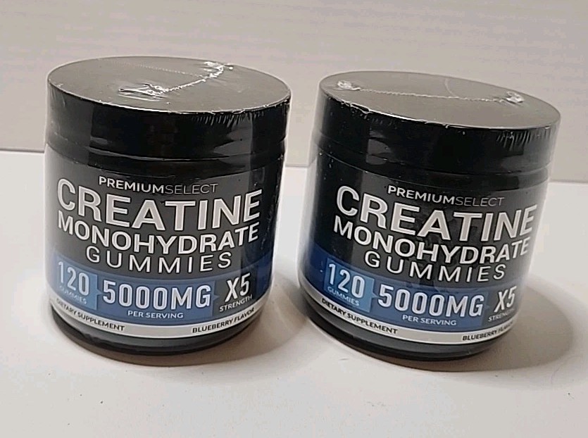 Premium select creatine monohydrate gummy’s 120 gummy’s 5000 12/04/26 *2 Count*