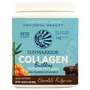 SunWarrior Plant-Based Collagen Building Protein Peptides Chocolate Fudge