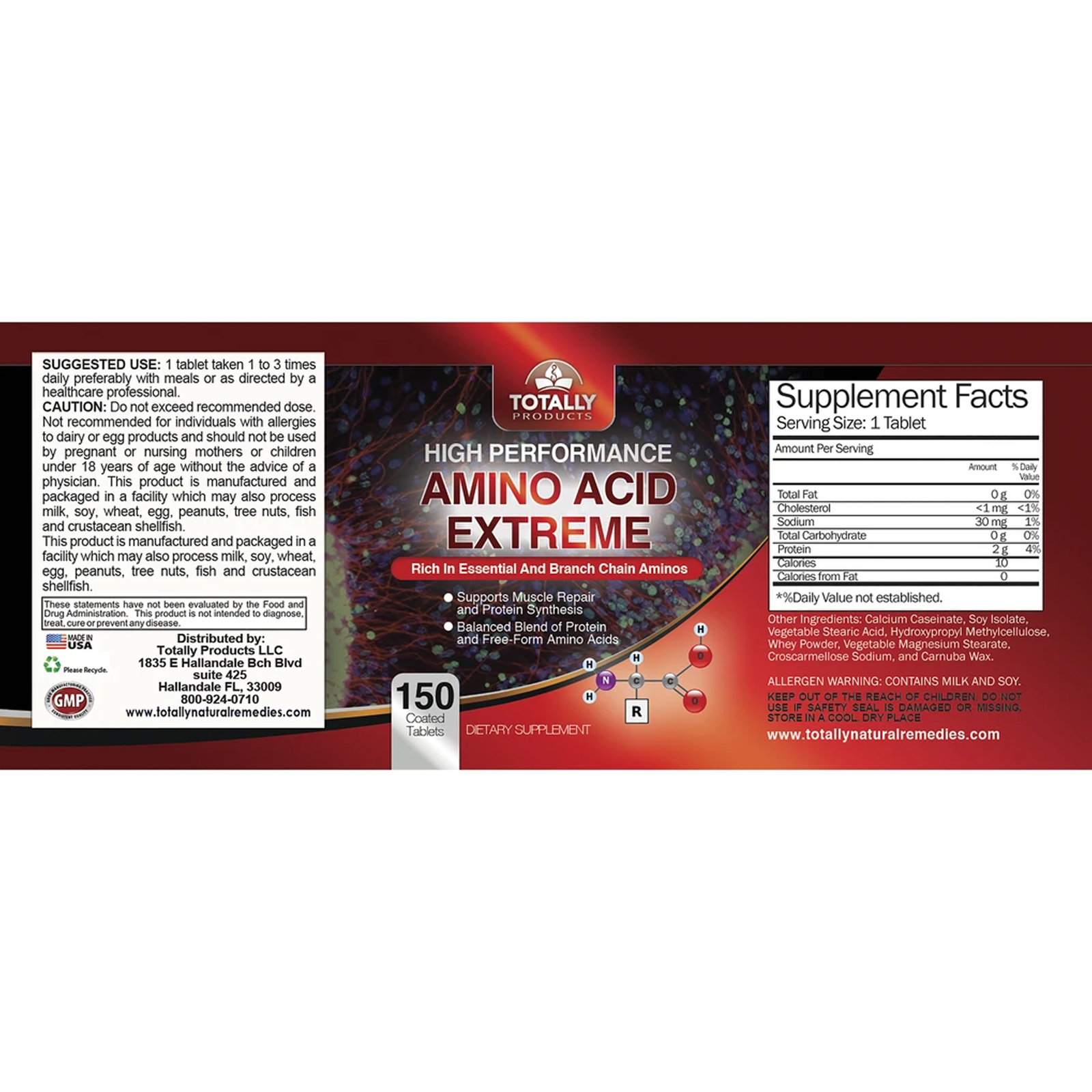 L-Glutamine 1000mg Muscle Mass Tablets Amino Acid Extreme Combo Pills Free Ship