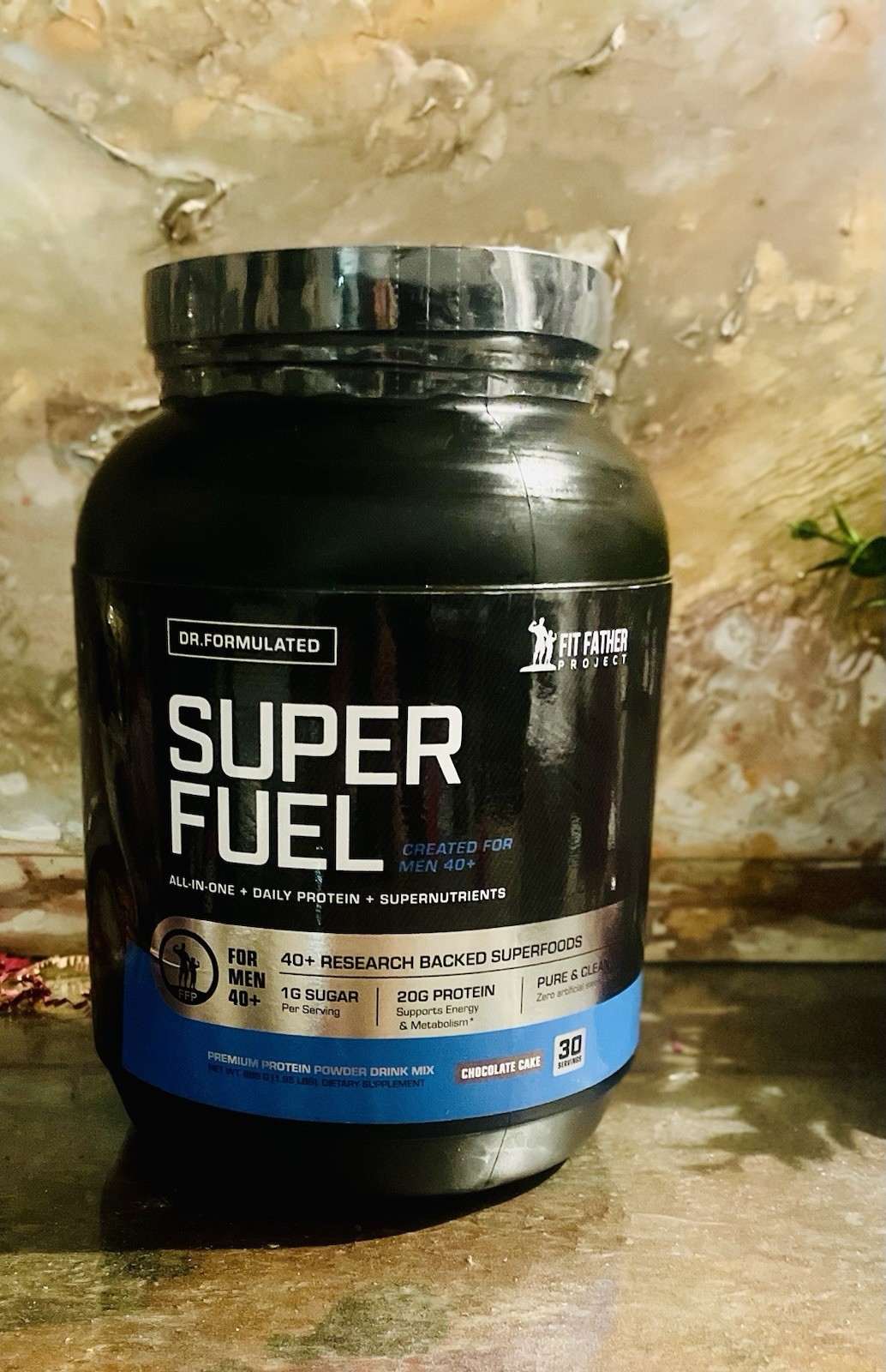 Fit Father Project Super Fuel Men 40+ Chocolate Cake Protein Drink Exp 02/2028
