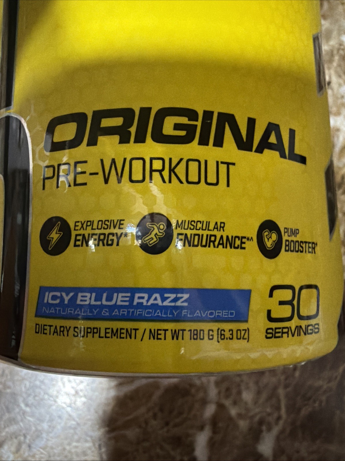 C4® Original, Pre-Workout, Icy Blue Razz, 6.3 oz (180 g) Exp 6/26