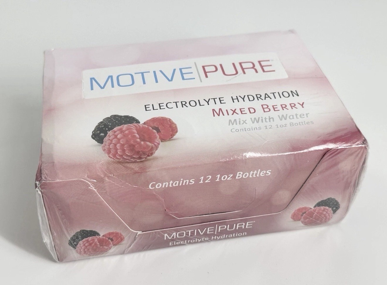 Motive Pure Electrolyte Hydration, Mixed Berry, 1 oz (12-Pack), New, Sealed