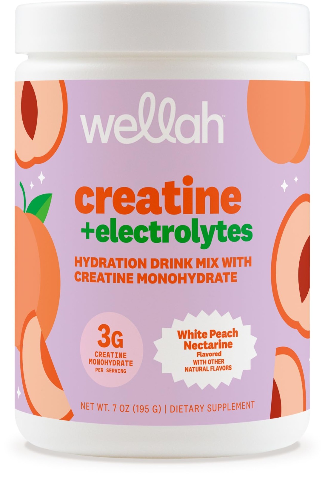 Electrolyte Hydration Drink Mix with Creatine Monohydrate – White Peach Nectarin