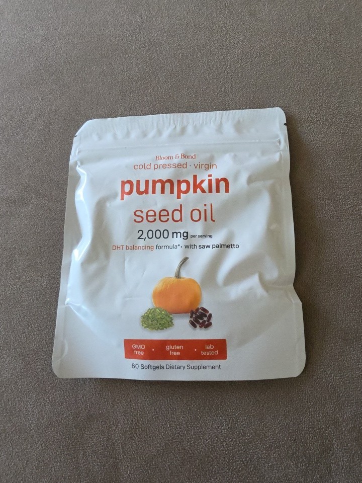 Pumpkin Seed Oil Saw Palmetto 2000mg 60 gels Cold Press Virgin Oil Phytosterols