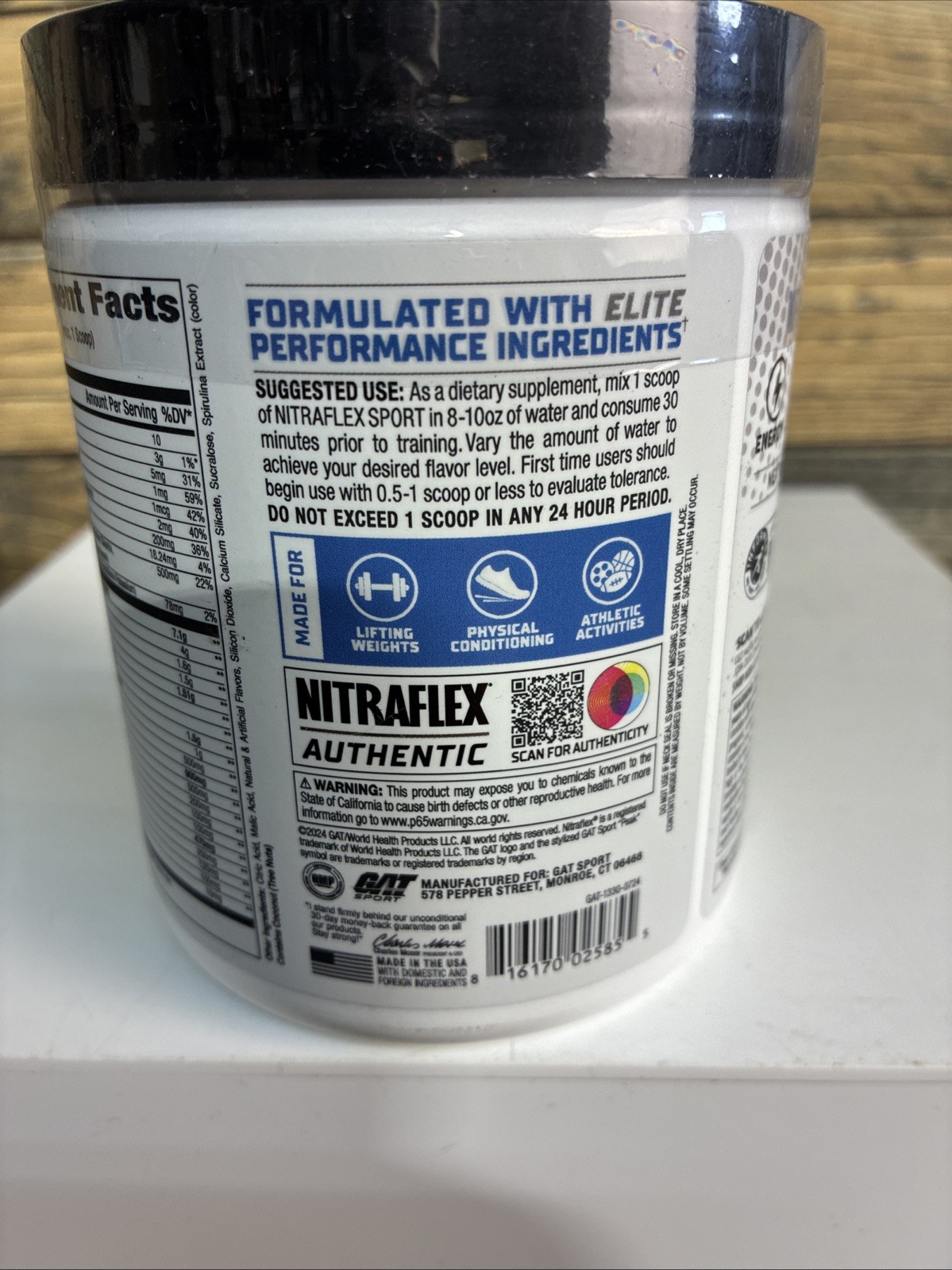 Nitraflex Sport Pre-Workout Powder 20 Servings – Blue Raspberry Exp 07/2027