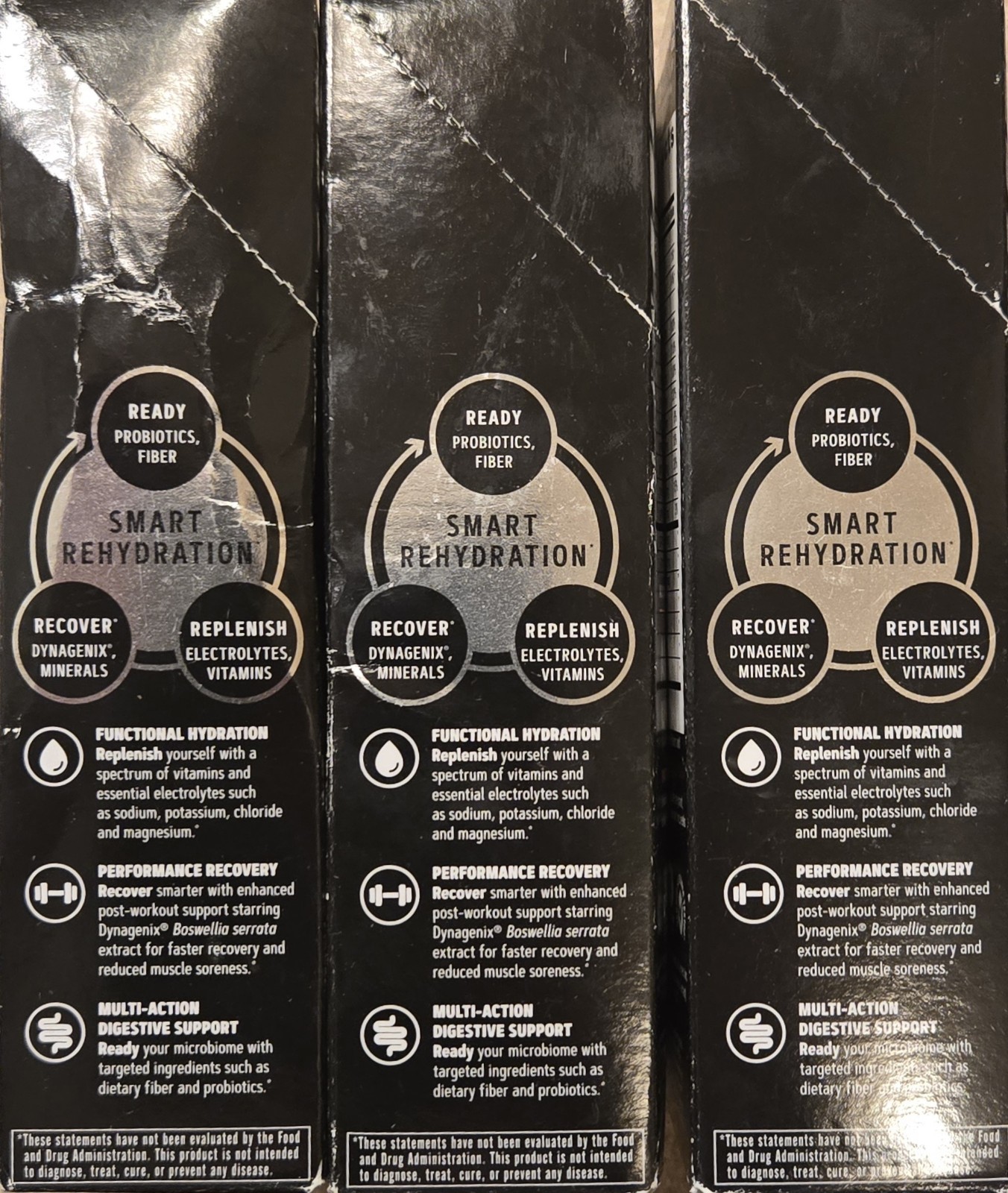 (3) GNC AMP AMPLIFIED HYDRATION 10 Pak X 3 (30 Serv) Tropical Punch BEST BY 5/26