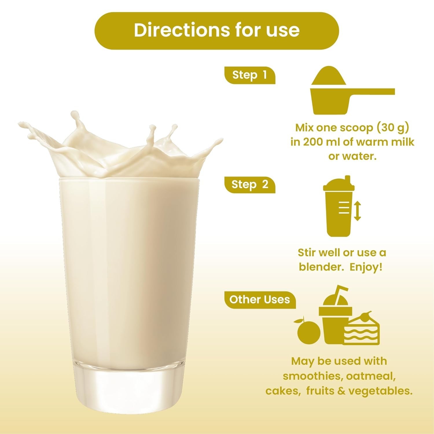 High Protein Powder with 23 essential nutrients For Overall Fitness | Vanilla