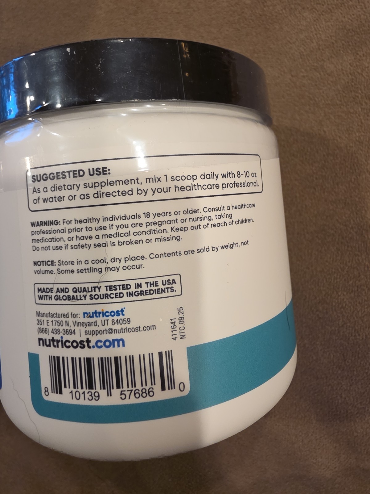 Nutricost Creatine Monohydrate Powder Tropical Lime