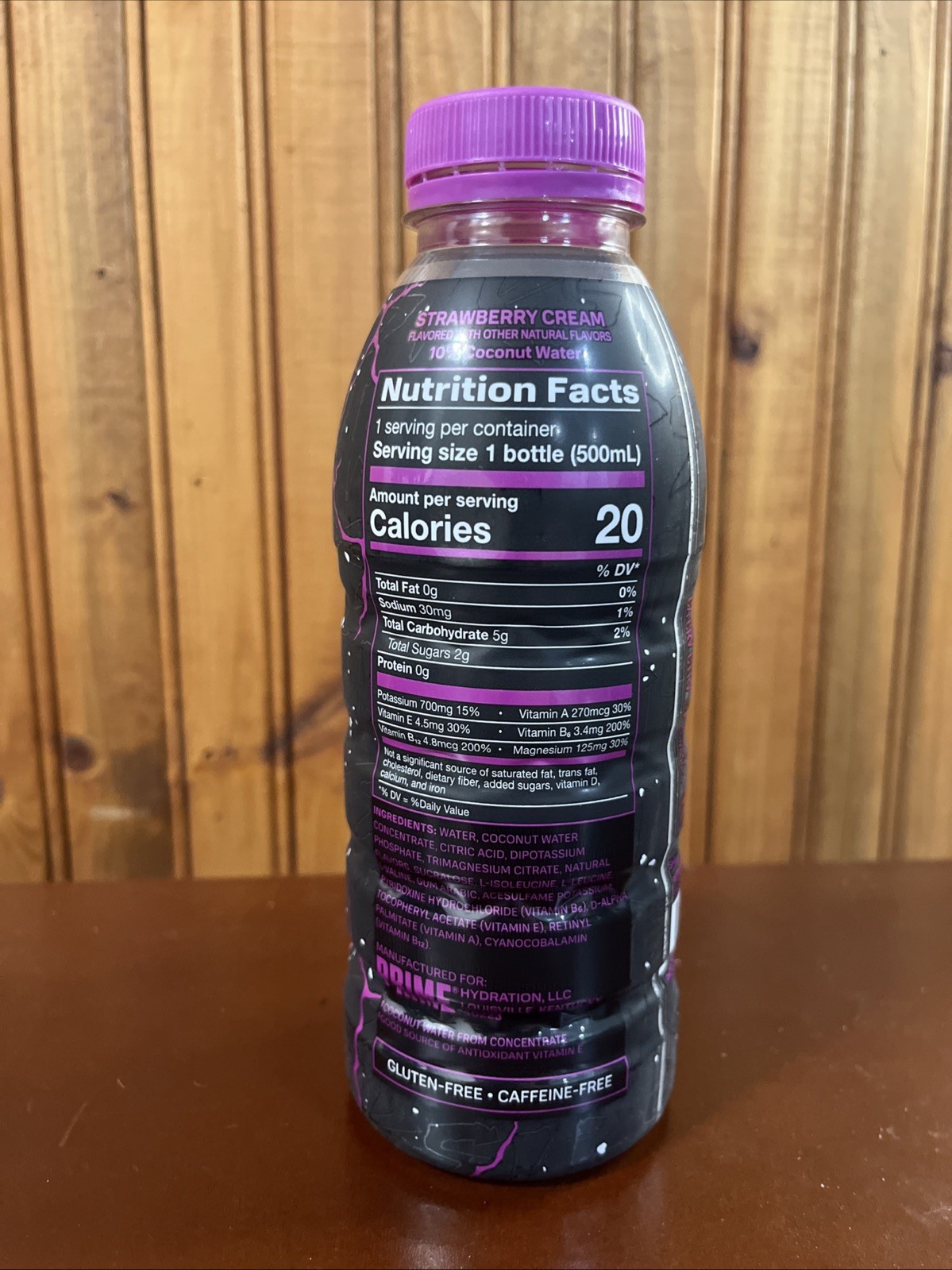 PRIME KSI THE NIGHTMARE LIMITED EDITION STRAWBERRY CREAM HYDRATION DRINK 16.9FL