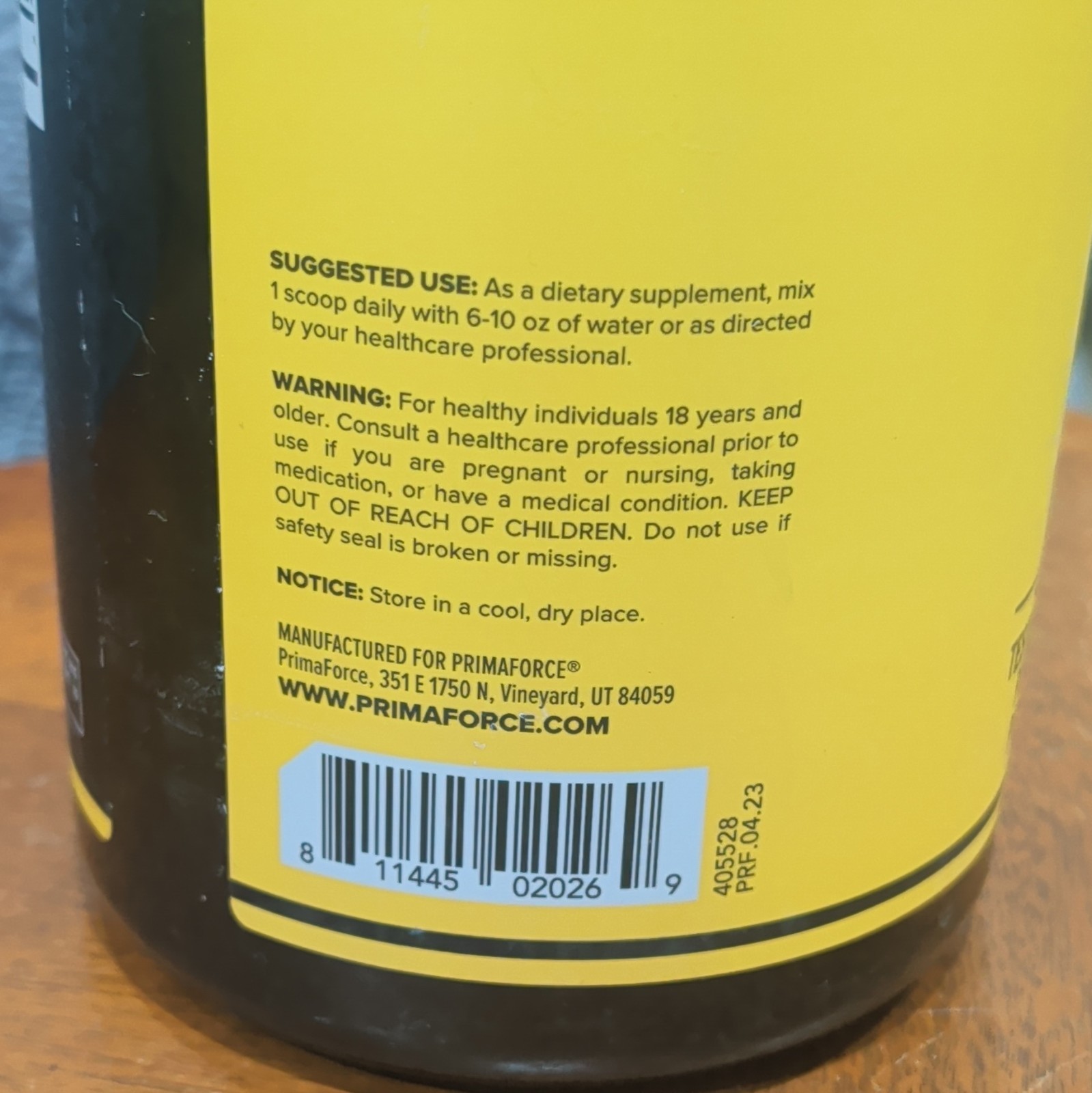PrimaForce L-Glutamine Powder, Unflavored, Tested for Purity & Potency 1.5kg