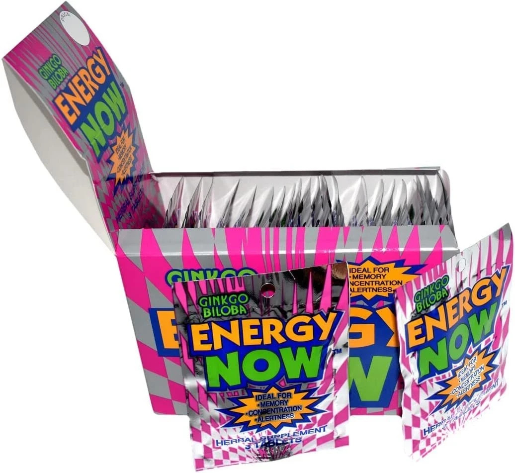 Energy Now Ginkgo Biloba Supplements 24 Packs 3 Pills In Each Pack