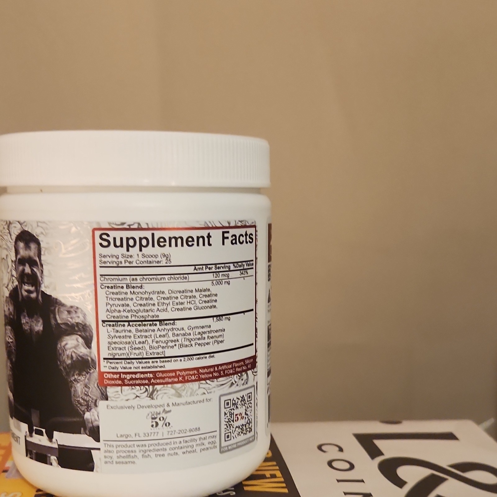 5% Nutrition Crea-Ten Creatine Powder Pineapple 225g Muscle Gain Gym Training