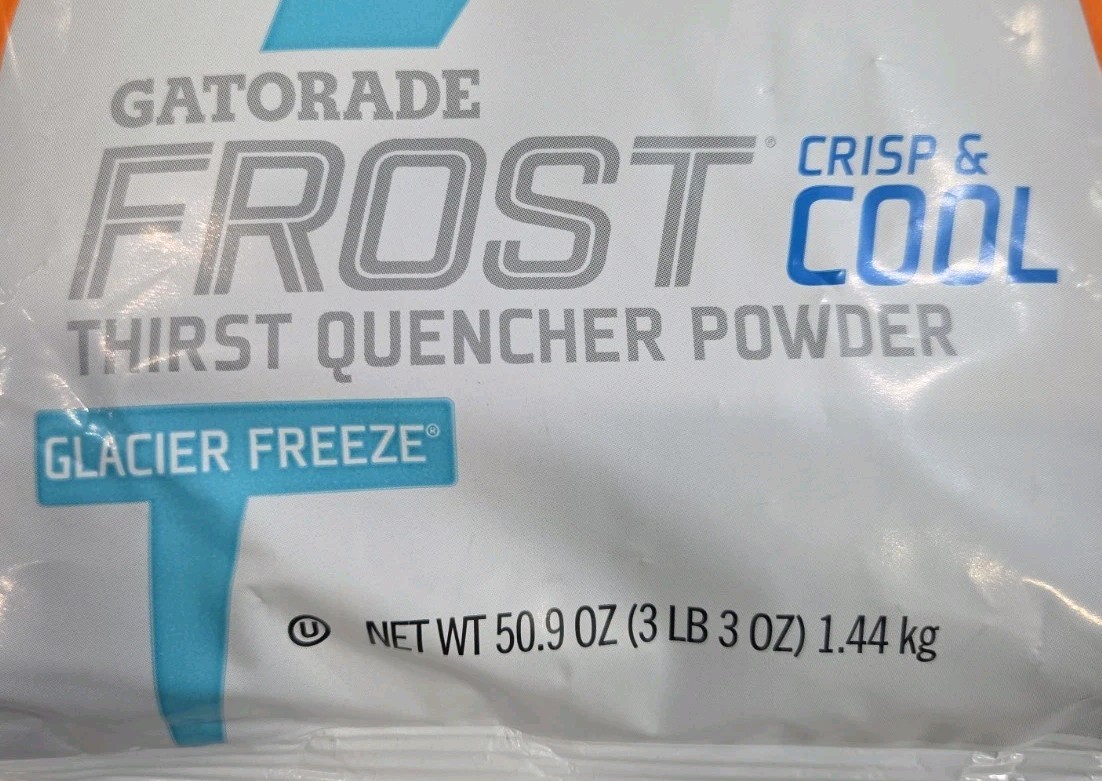 2 X Gatorade Glacier Freeze Instant Powder Drink Mix 102 oz Yields 12 Gallons