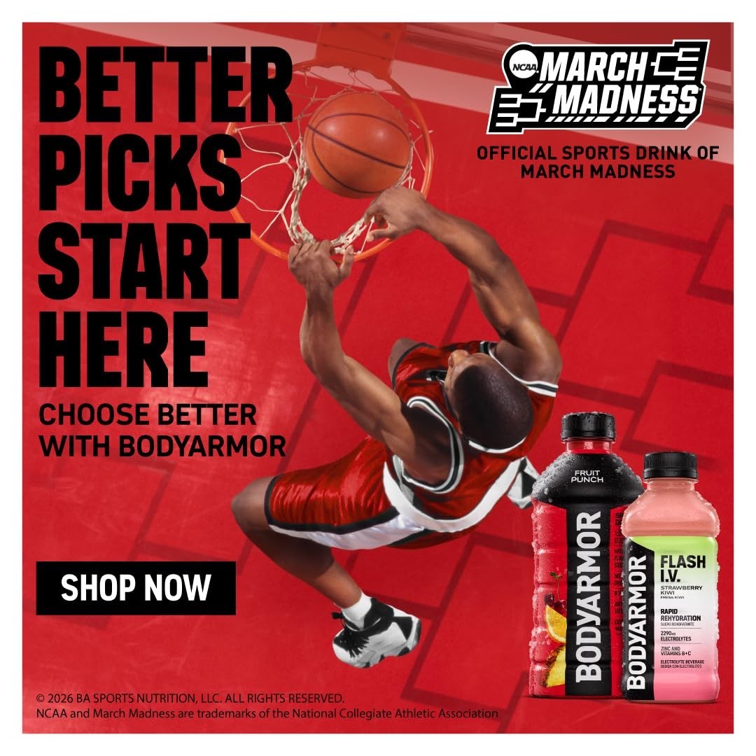 BodyArmor Flash IV Coconut Water Drink Pack of 12 Immunity Hydration 20 Oz
