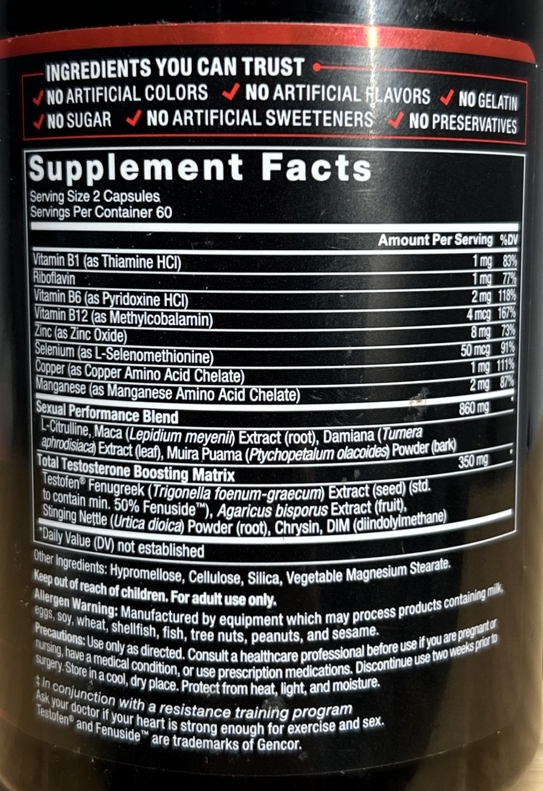 Force Factor Test X180 Alpha Total Testosterone Booster Capsules – 120ct NWOB