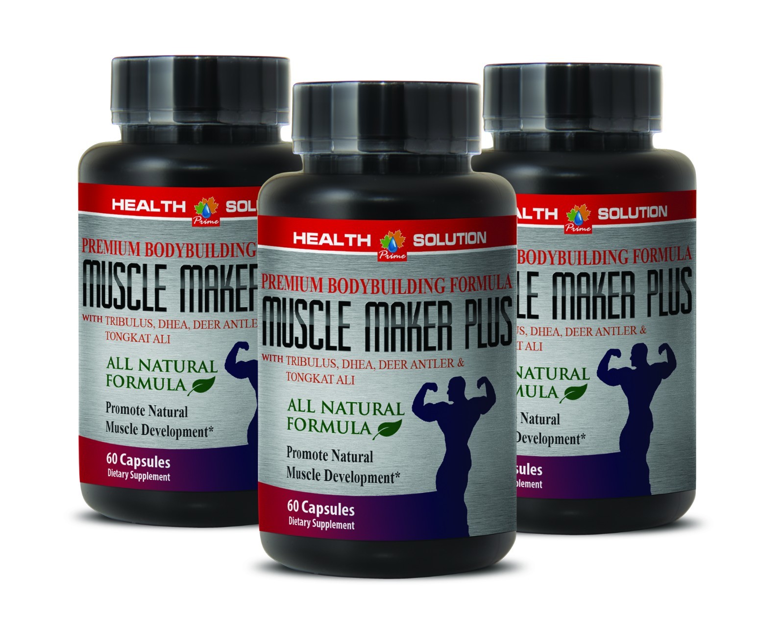 MUSCLE MAKER PLUS Growth Natural Muscle Development L-Arginine SexEnhancement3B