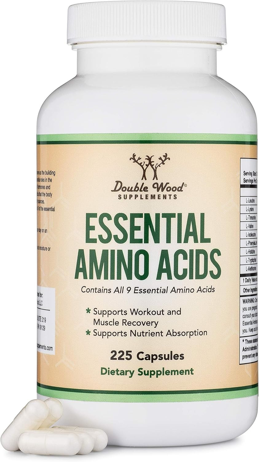 Essential Amino Acids Eaa And Bcaas Supplement 225 Count For Muscle Recovery