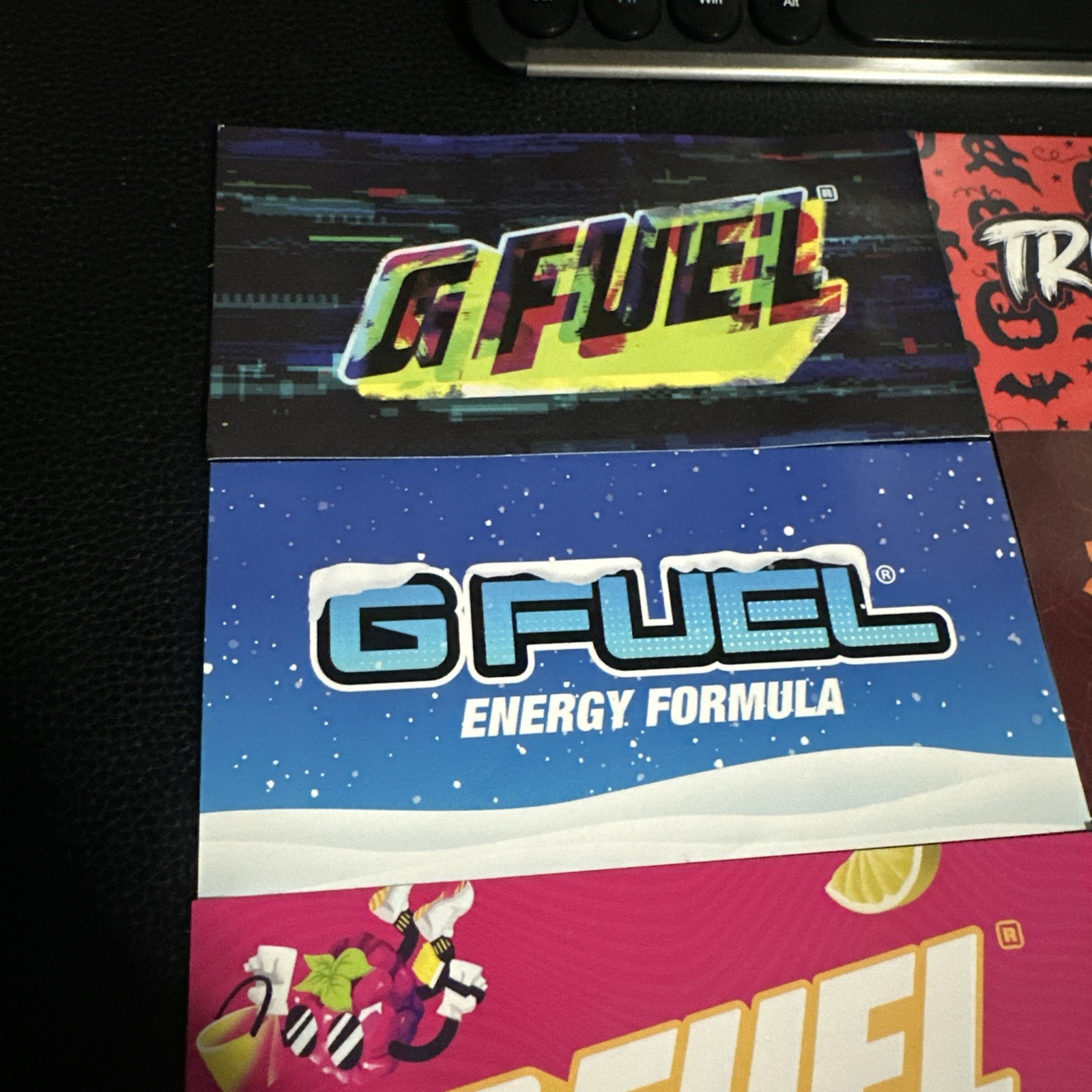 Lot of 8 GFuel Energy Formula Drink Brand Stickers RARE Limited Edition G FUEL