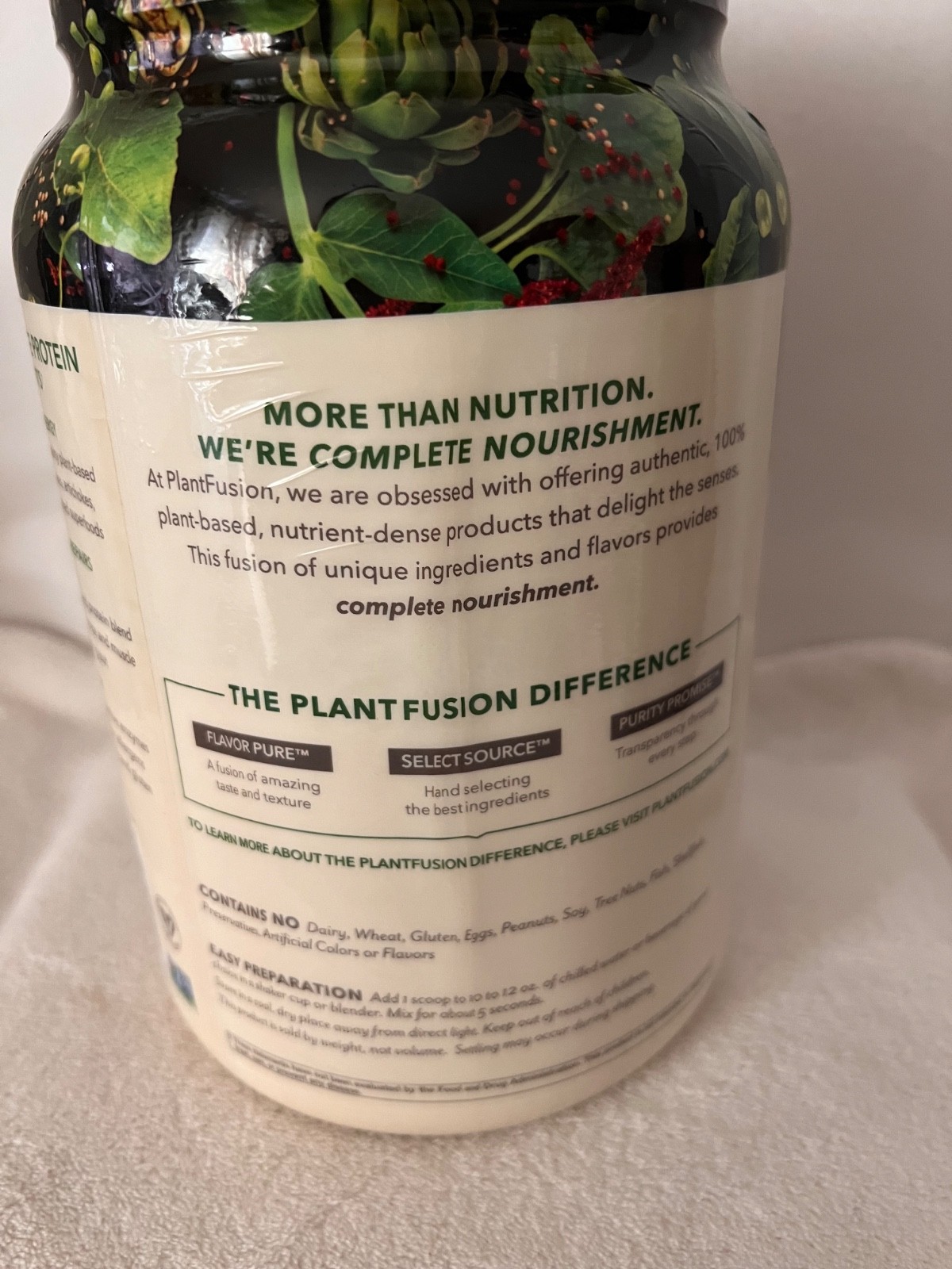 PlantFusion Complete Vegan Protein Powder 31.75oz (2lb/900g)