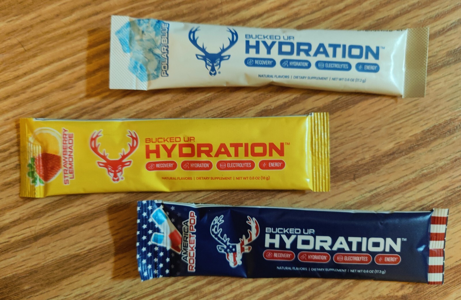 Bucked Up Hydration (New and Improved!) – Variety pack of 18. Exp 01/2027