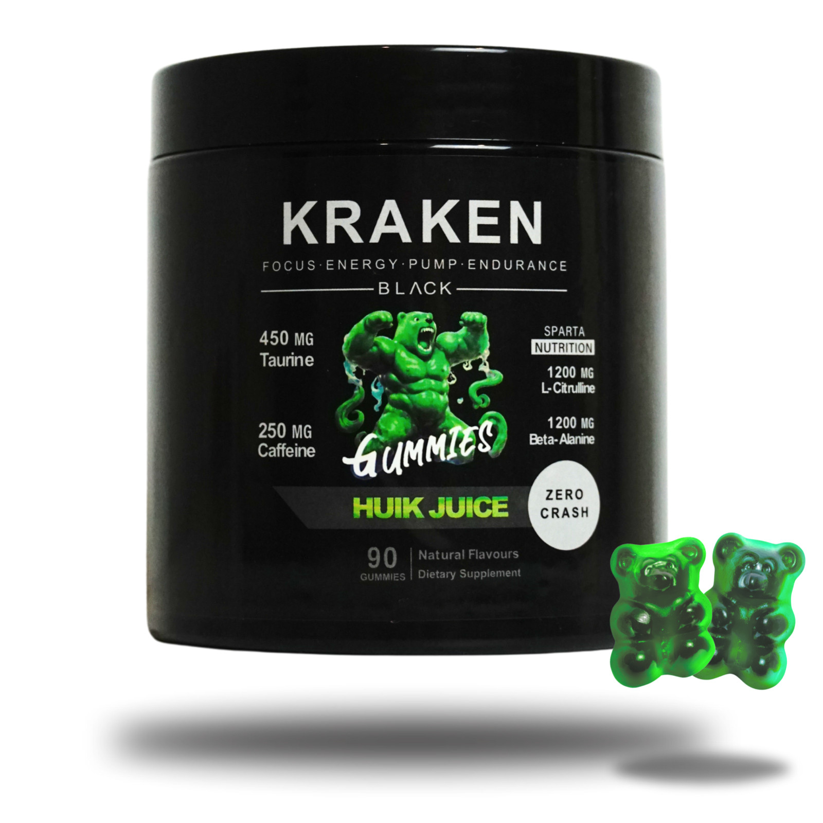 Pre workout Gummies German Engineered Energy, Focus, Pump | 30 Serves HULK JUICE