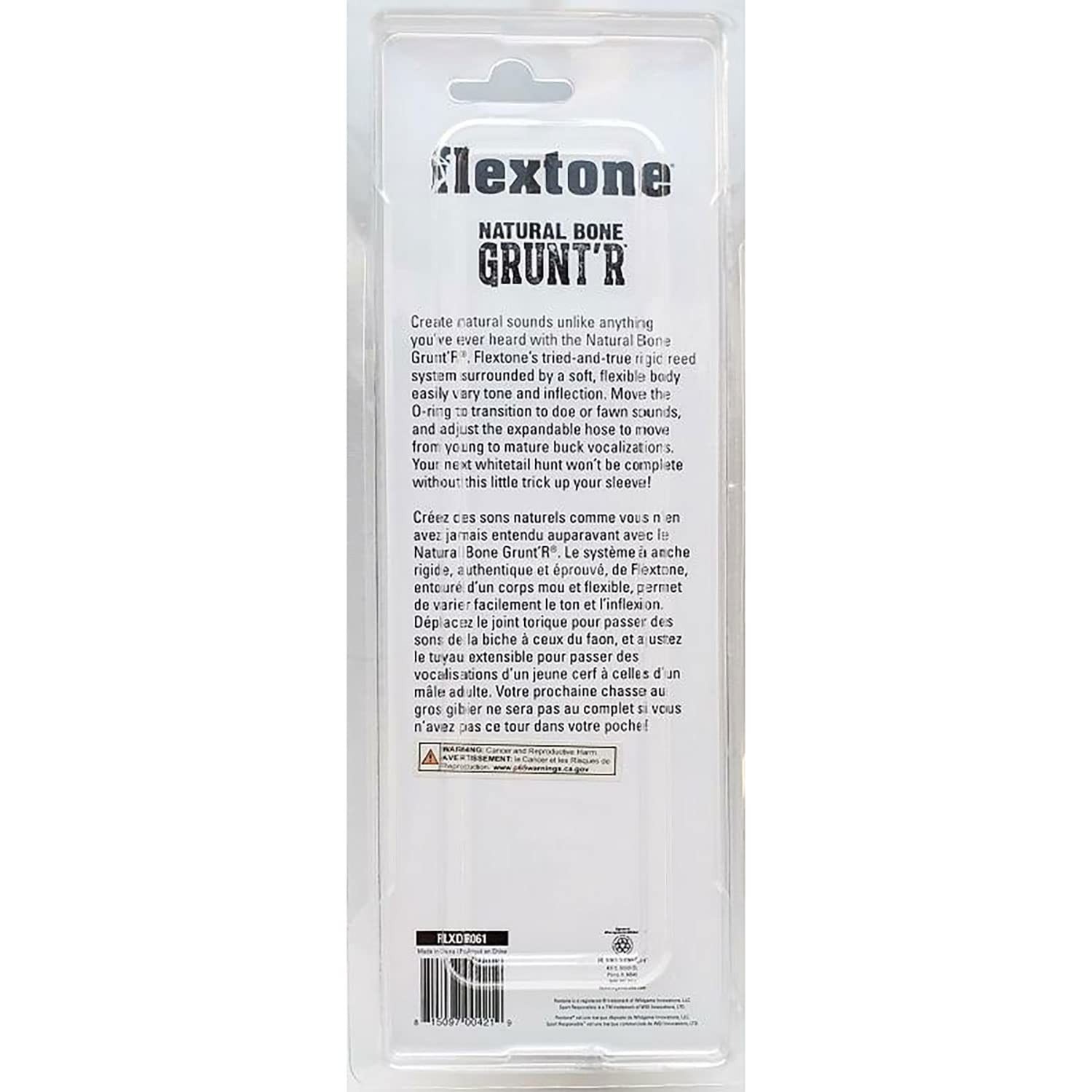 Flextone Hunting Realistic Mature & Young Buck Sounds Natural Bone Grunt’R