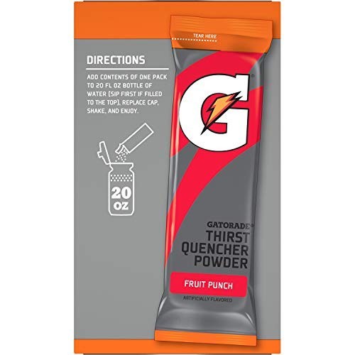 Sports Drink Powder Fruit Punch 10 Count Electrolytes Replenishment Stick