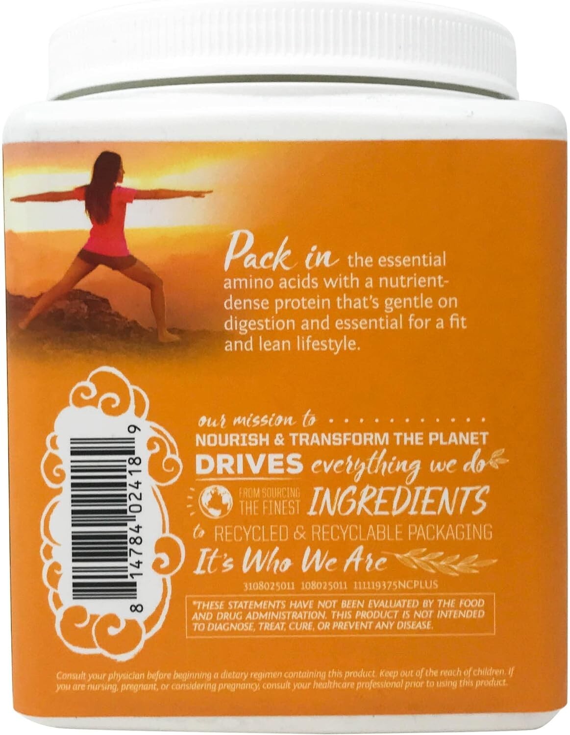 SUNWARRIOR Organic Classic Plus Natural, 375 GR